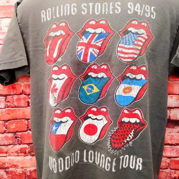 Bravado T-Shirt Men's Medium Gray Rolling Stones VooDoo Lounge Tour 94/95 Retro - Picture 4 of 6